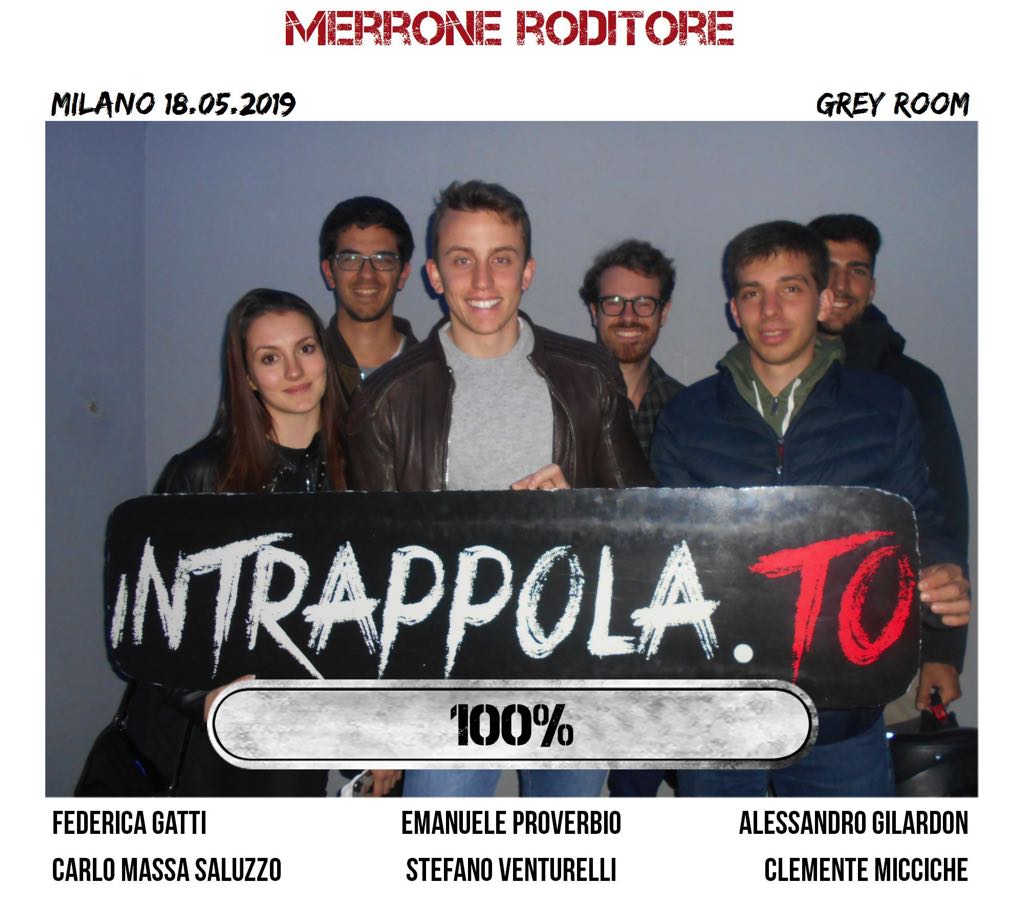 Il gruppo merrone roditore è fuggito dalla nostra escape room Grey Room