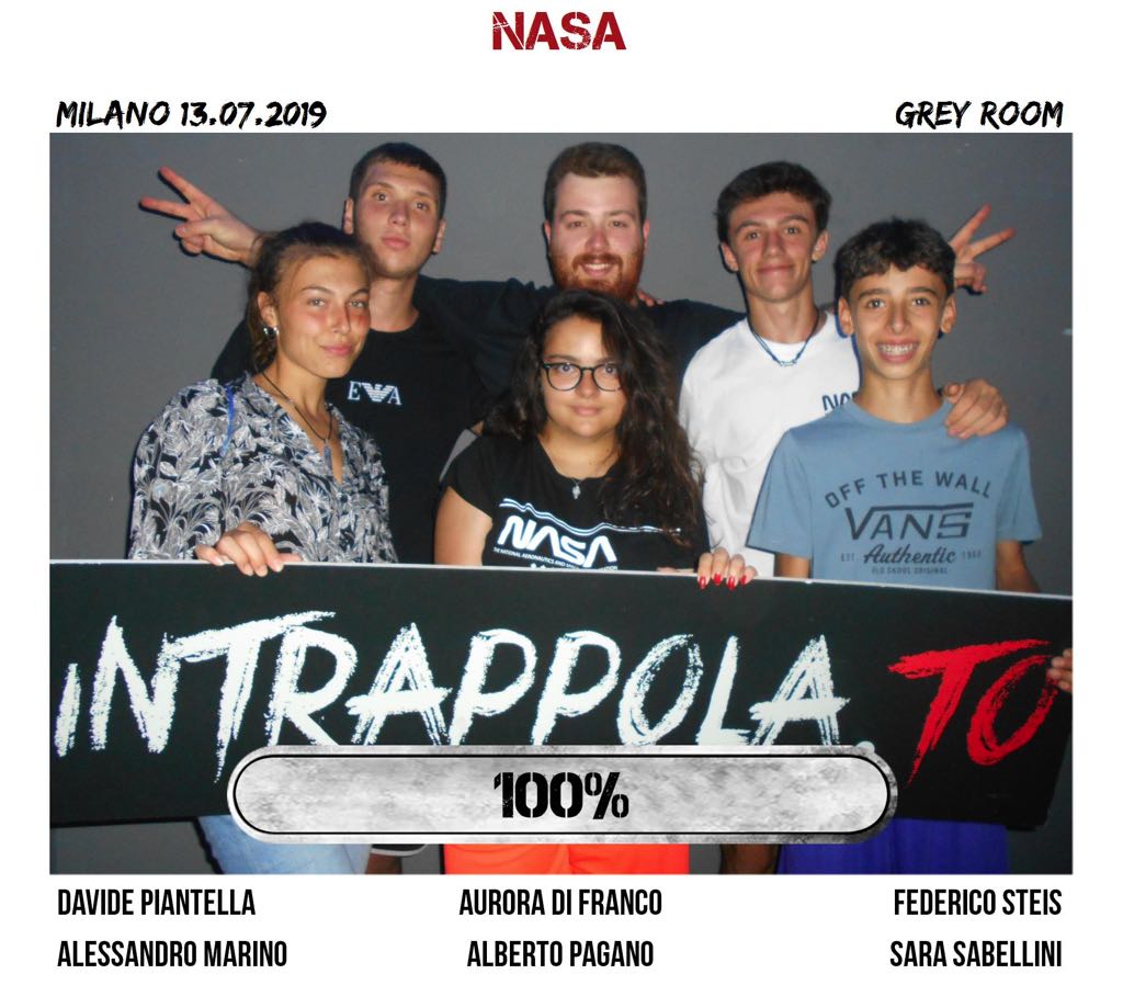 Il gruppo nasa è fuggito dalla nostra escape room Grey Room