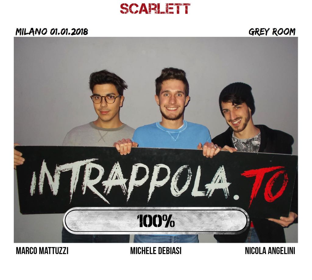 Il gruppo scarlett è fuggito dalla nostra escape room Grey Room