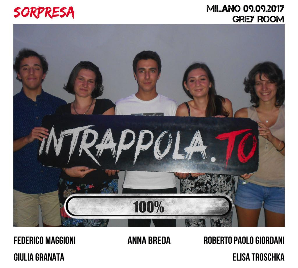 Il gruppo sorpresa è fuggito dalla nostra escape room Grey Room