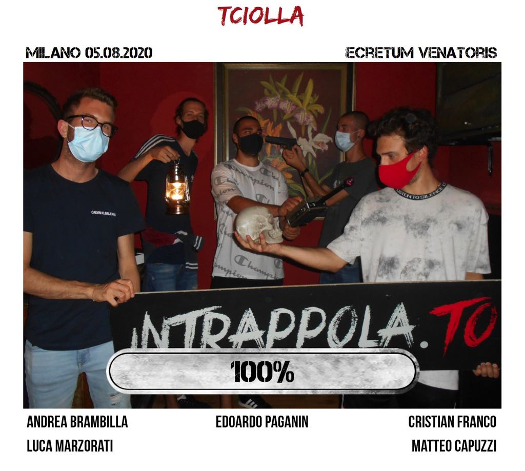 Il gruppo tciolla è fuggito dalla nostra escape room Secretum Venatoris