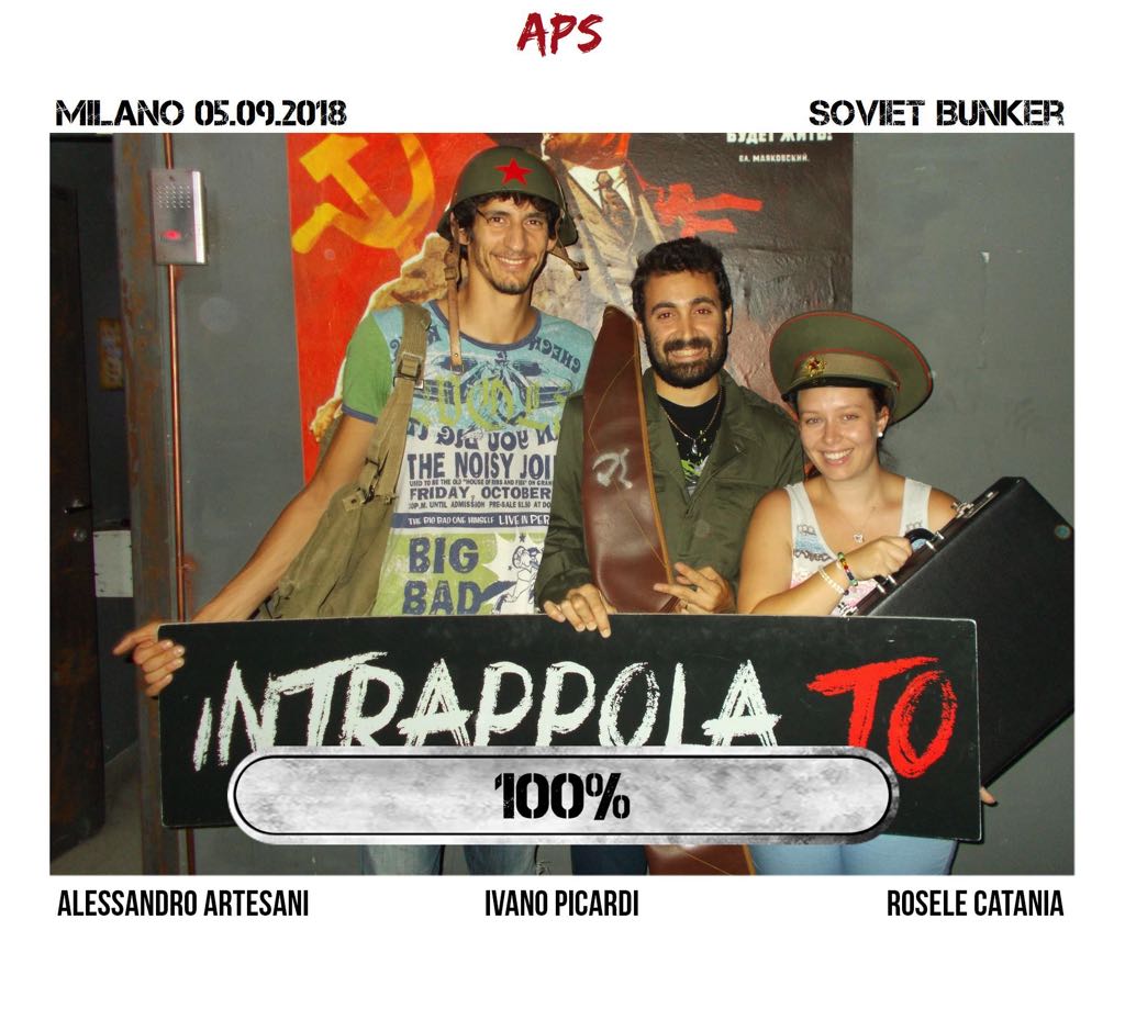 Il gruppo APS è fuggito dalla nostra escape room Soviet Bunker