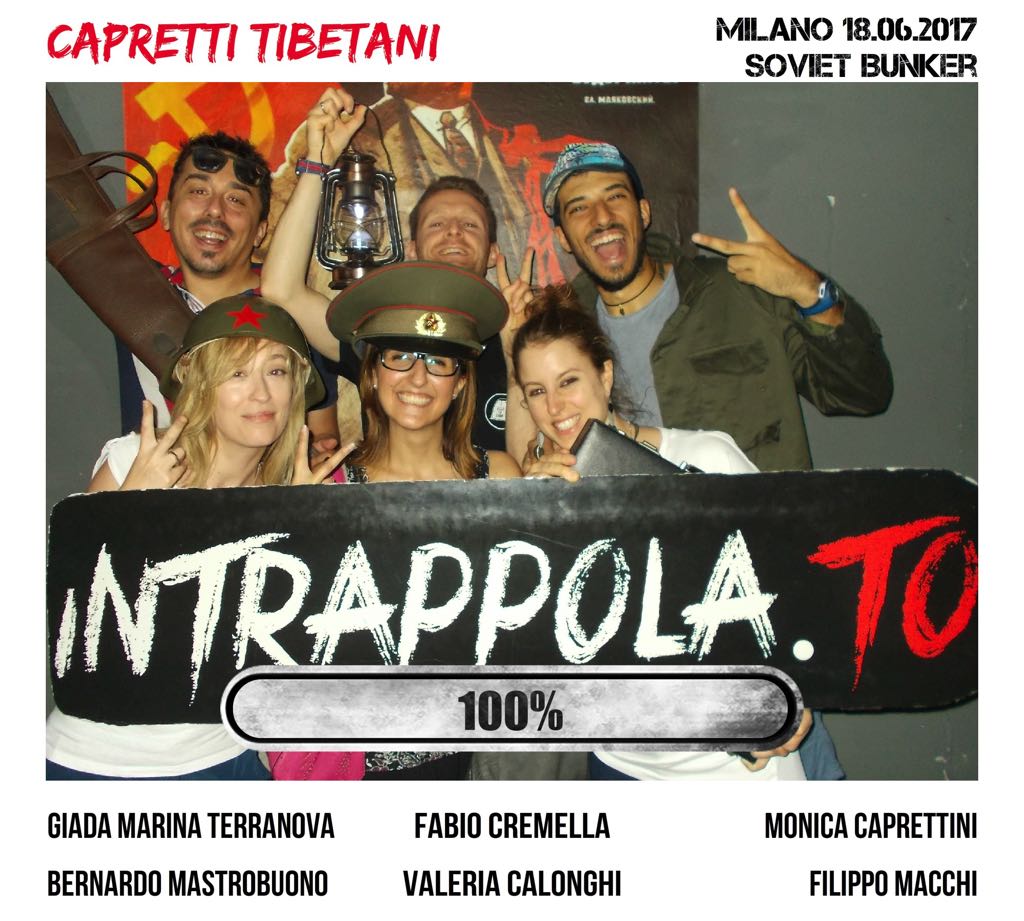 Il gruppo Capretti tibetani è fuggito dalla nostra escape room Soviet Bunker