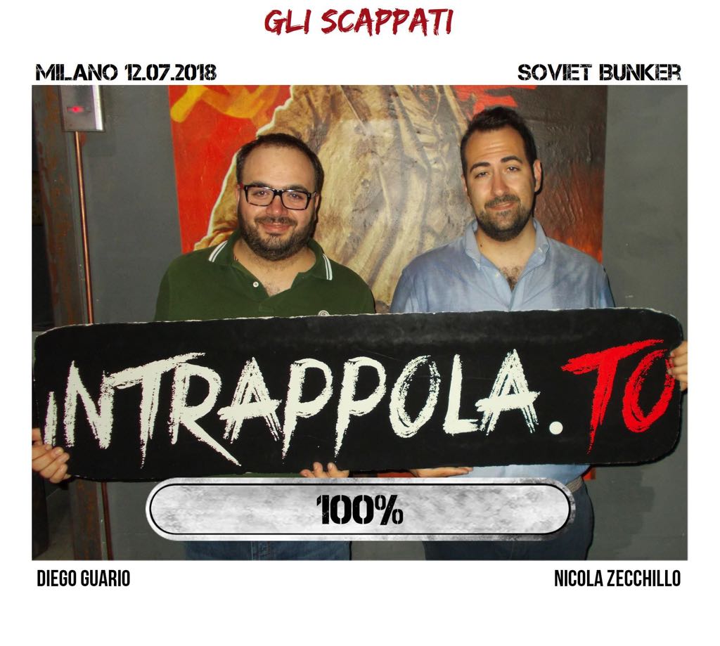 Il gruppo GLI SCAPPATI è fuggito dalla nostra escape room Soviet Bunker