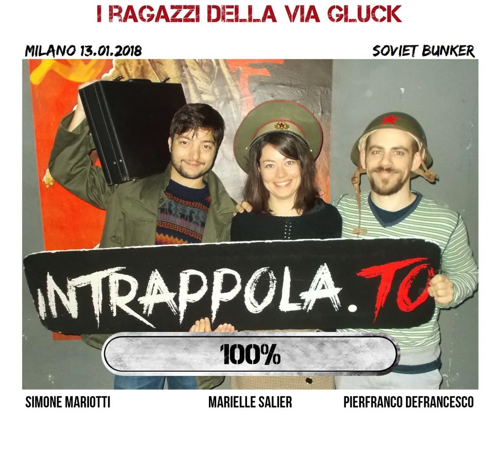 Il gruppo I ragazzi della via Gluck è fuggito dalla nostra escape room Soviet Bunker