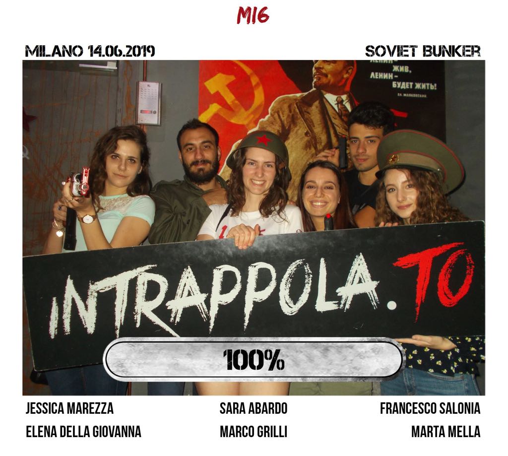 Il gruppo MI6 è fuggito dalla nostra escape room Soviet Bunker