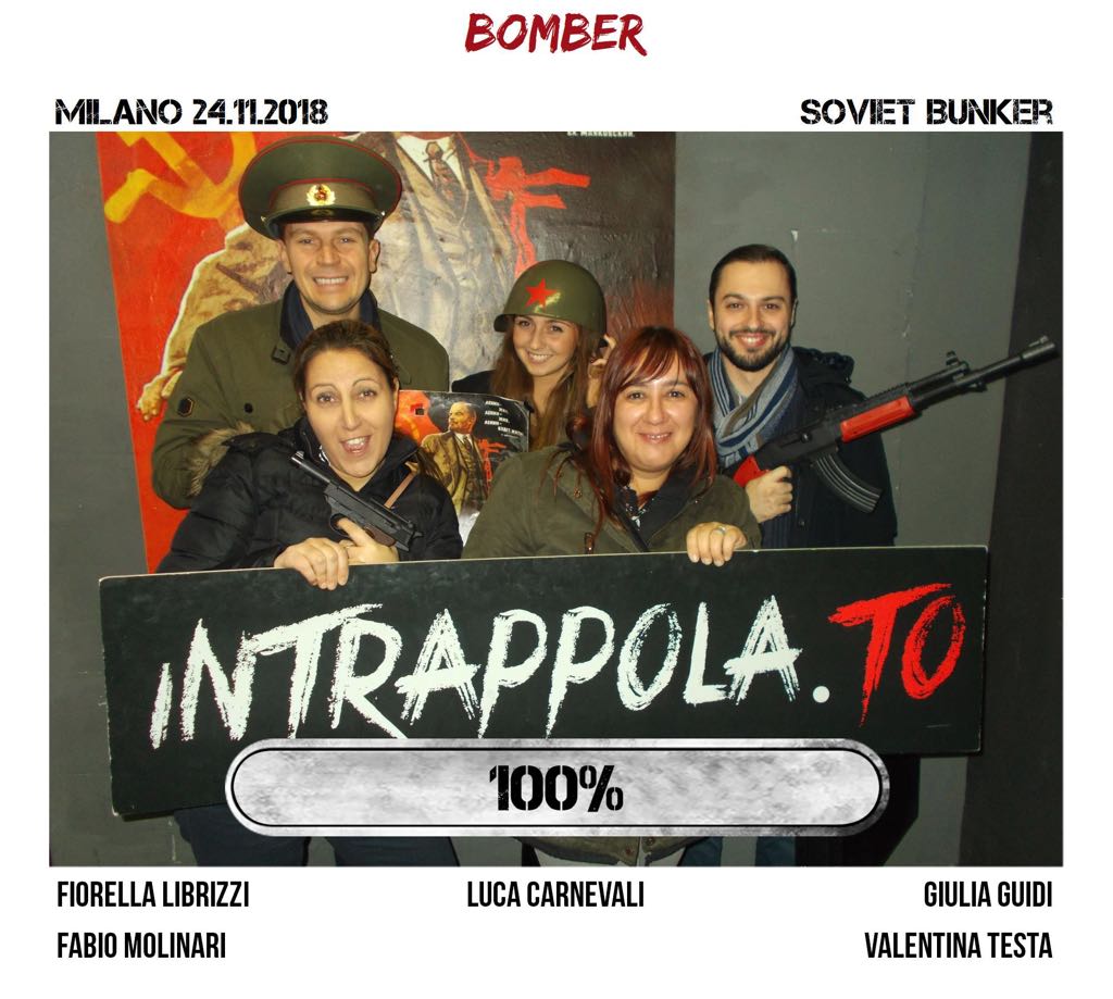 Il gruppo bomber è fuggito dalla nostra escape room Soviet Bunker