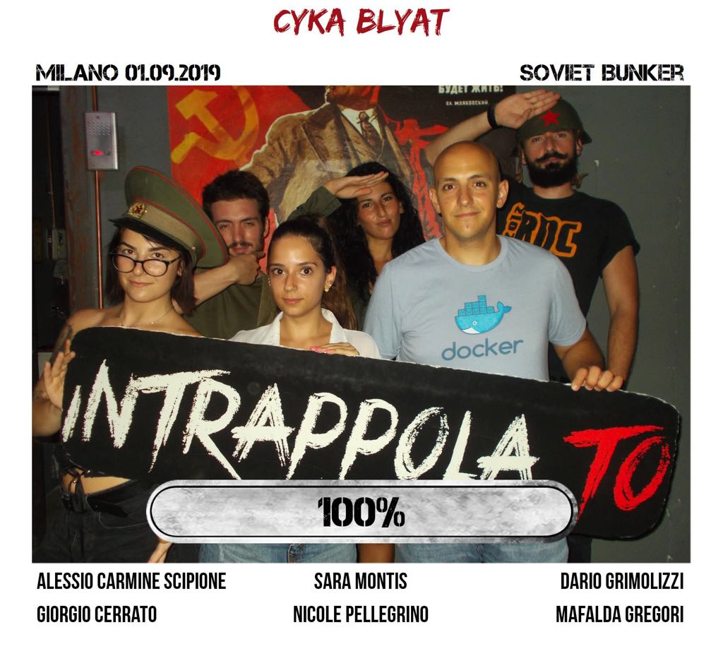 Il gruppo cyka blyat è fuggito dalla nostra escape room Soviet Bunker