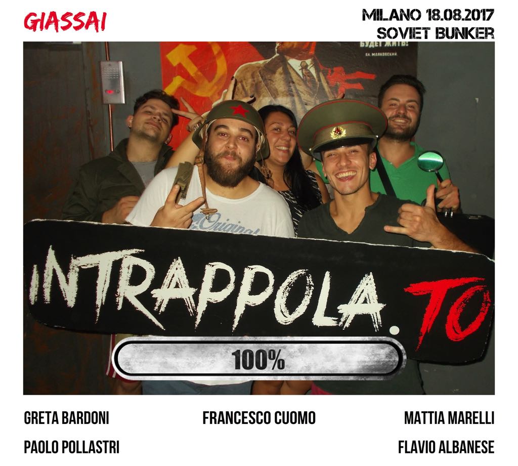 Il gruppo giassai è fuggito dalla nostra escape room Soviet Bunker