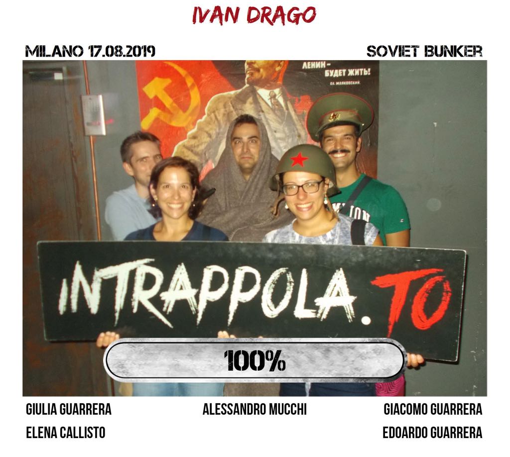 Il gruppo ivan drago è fuggito dalla nostra escape room Soviet Bunker