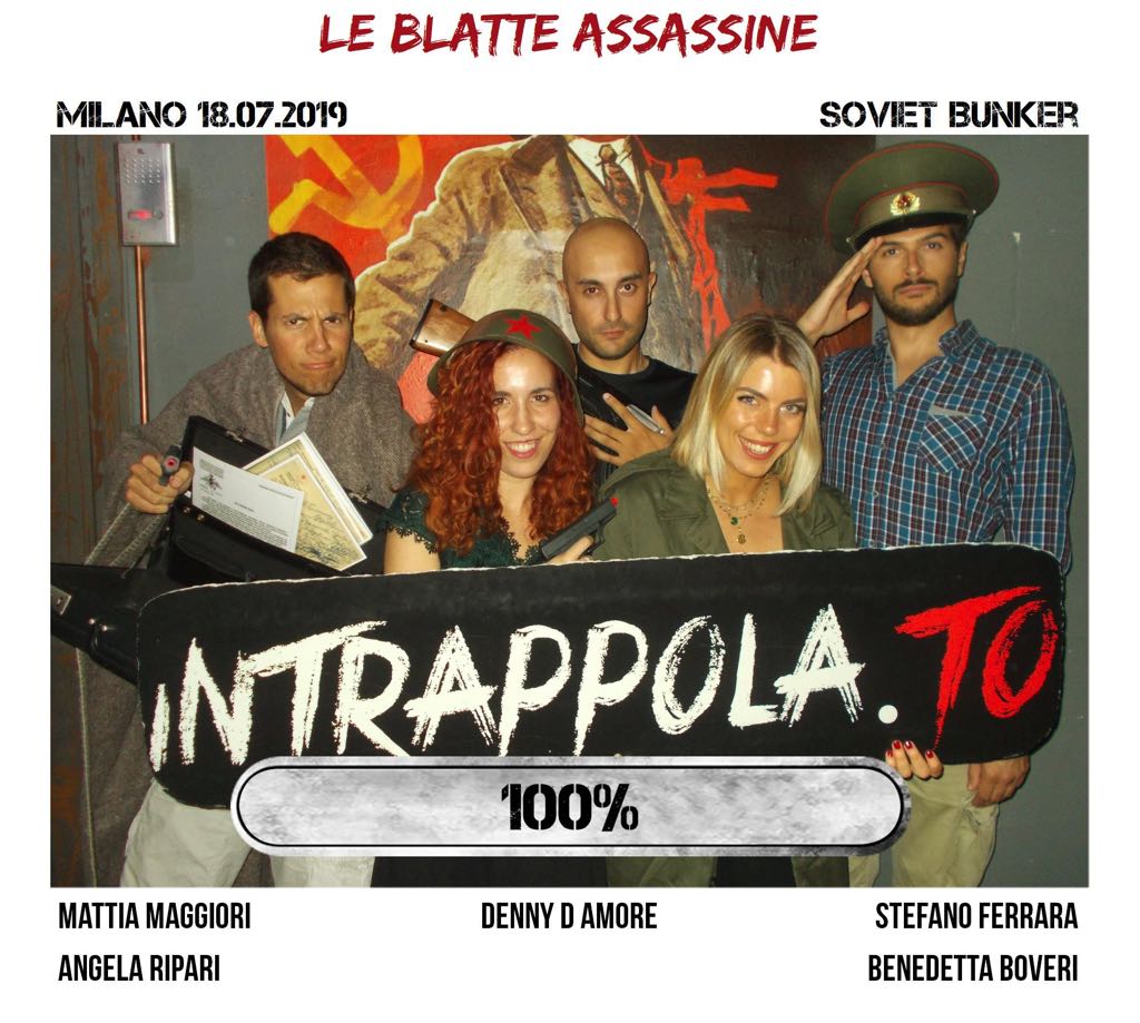 Il gruppo le blatte assassine è fuggito dalla nostra escape room Soviet Bunker