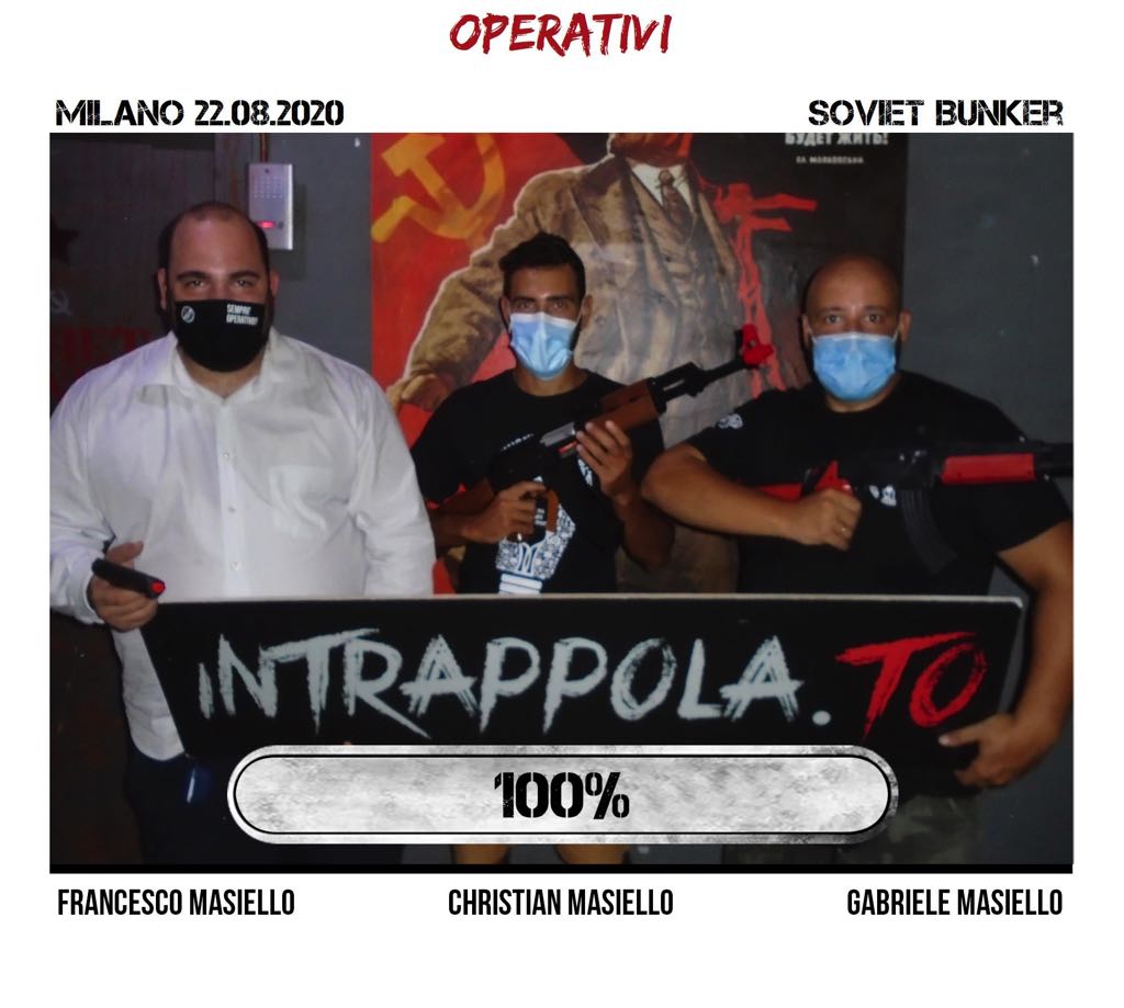 Il gruppo operativi è fuggito dalla nostra escape room Soviet Bunker