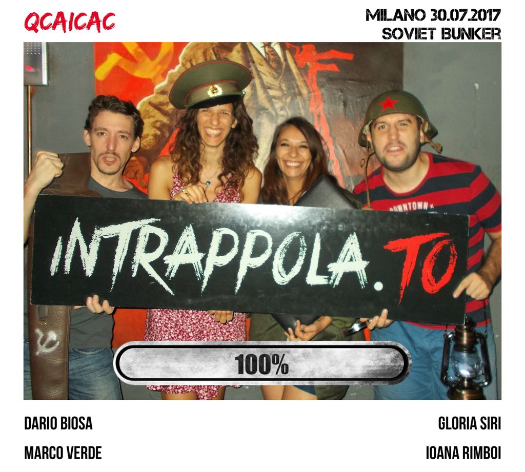 Il gruppo qcaicac è fuggito dalla nostra escape room Soviet Bunker