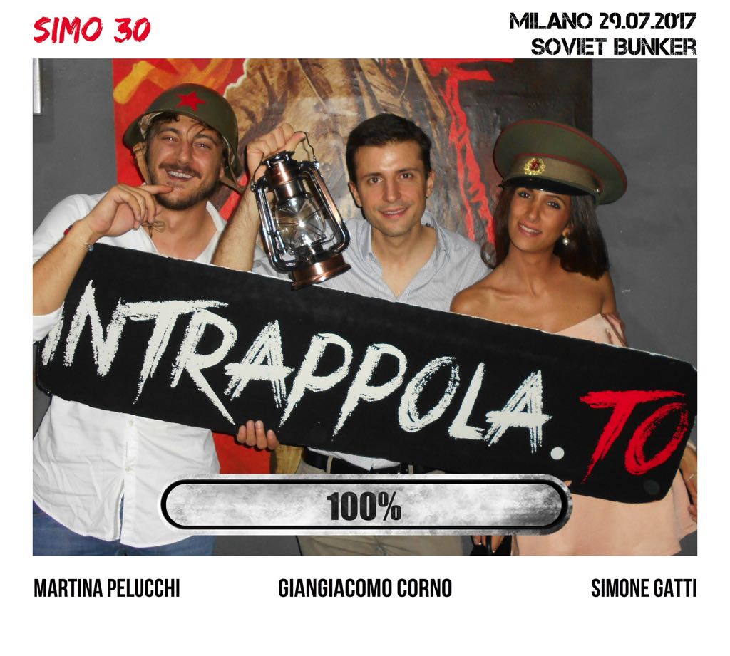 Il gruppo simo 30 è fuggito dalla nostra escape room Soviet Bunker