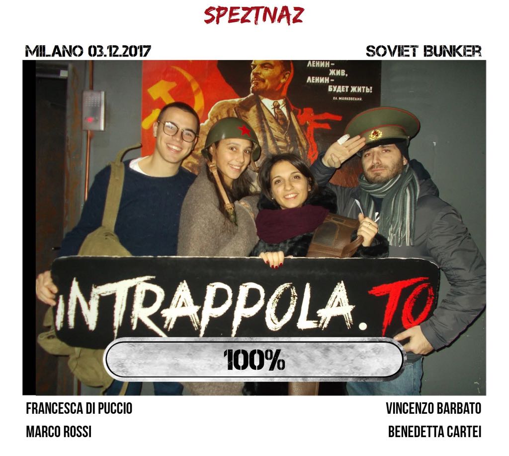 Il gruppo speztnaz è fuggito dalla nostra escape room Soviet Bunker