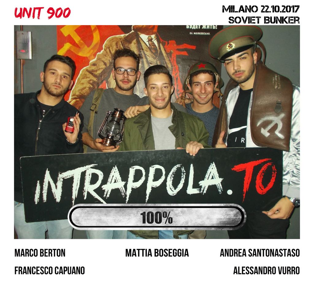 Il gruppo unit 900 è fuggito dalla nostra escape room Soviet Bunker
