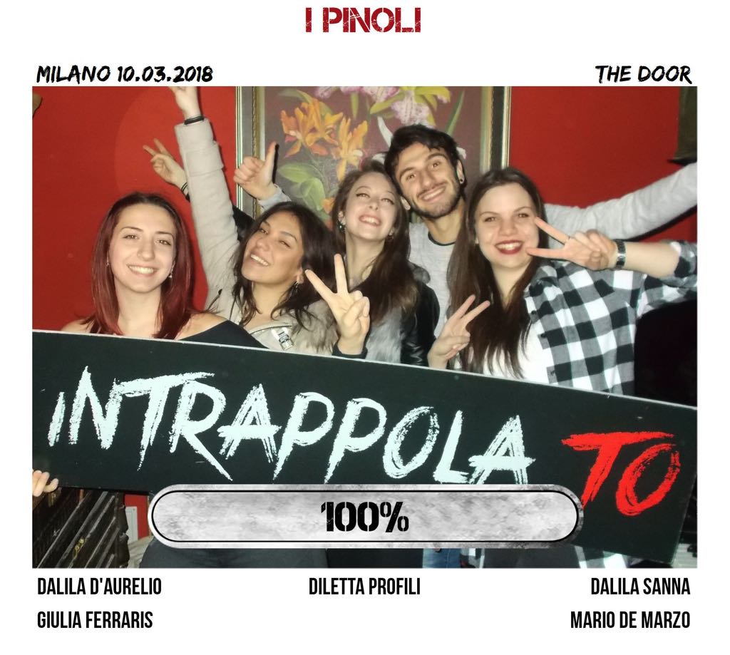 Il gruppo I Pinoli è fuggito dalla nostra escape room Secretum Venatoris