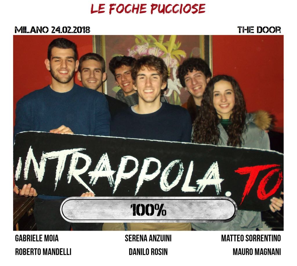 Il gruppo Le Foche Pucciose è fuggito dalla nostra escape room Secretum Venatoris