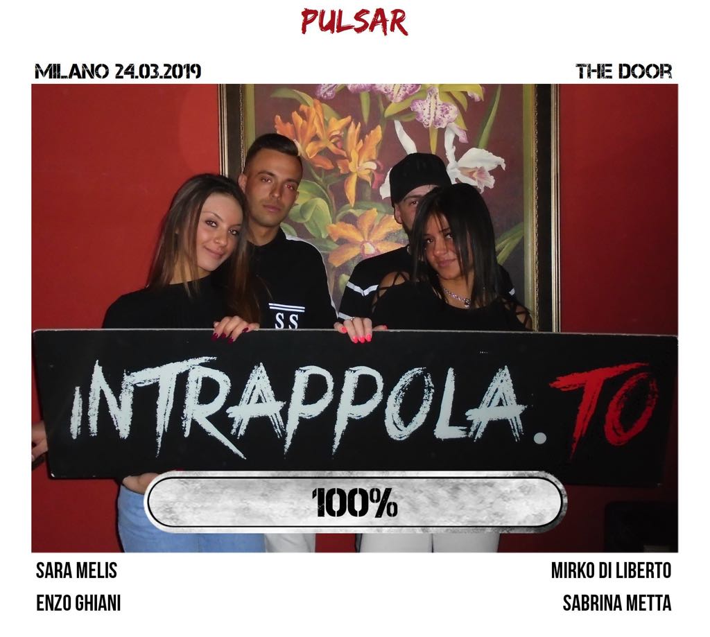 Il gruppo Pulsar è fuggito dalla nostra escape room Secretum Venatoris