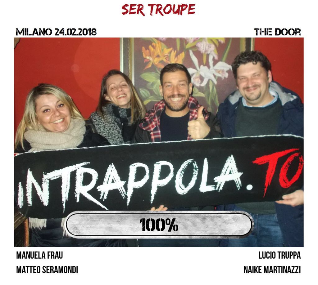 Il gruppo Ser Troupe è fuggito dalla nostra escape room Secretum Venatoris
