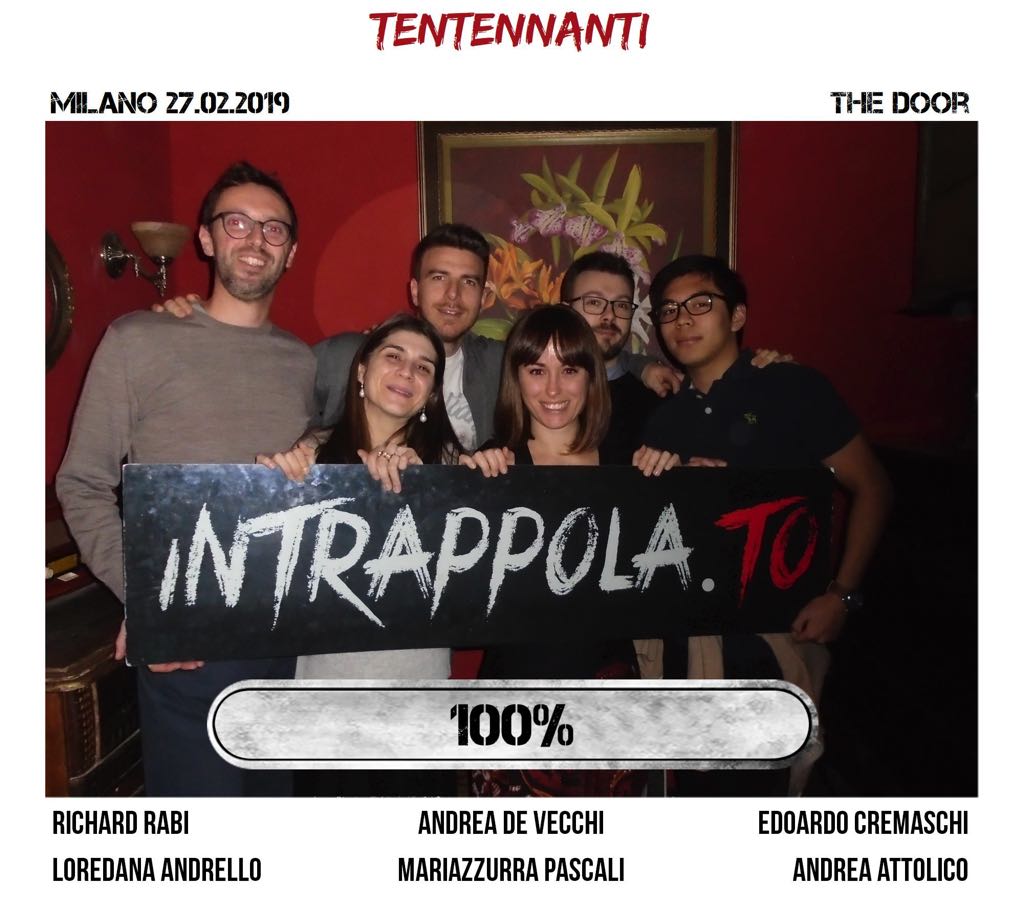 Il gruppo Tentennanti è fuggito dalla nostra escape room Secretum Venatoris