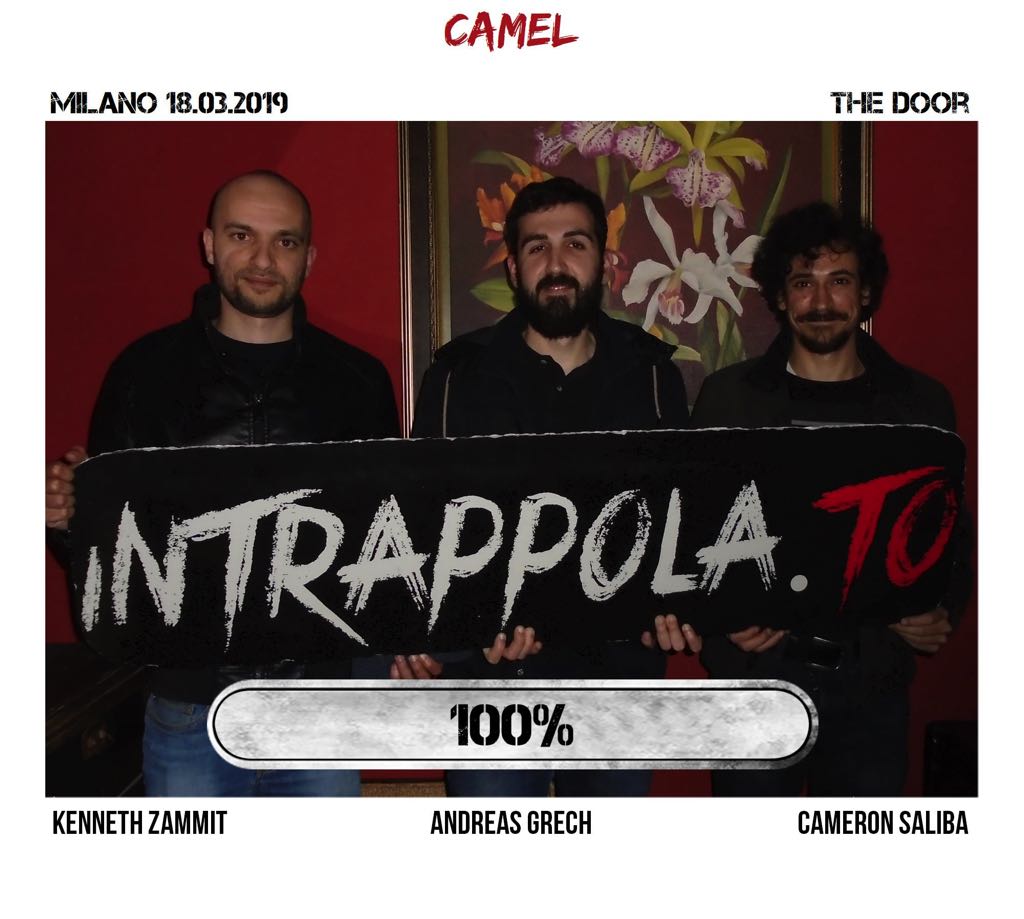 Il gruppo camel è fuggito dalla nostra escape room Secretum Venatoris