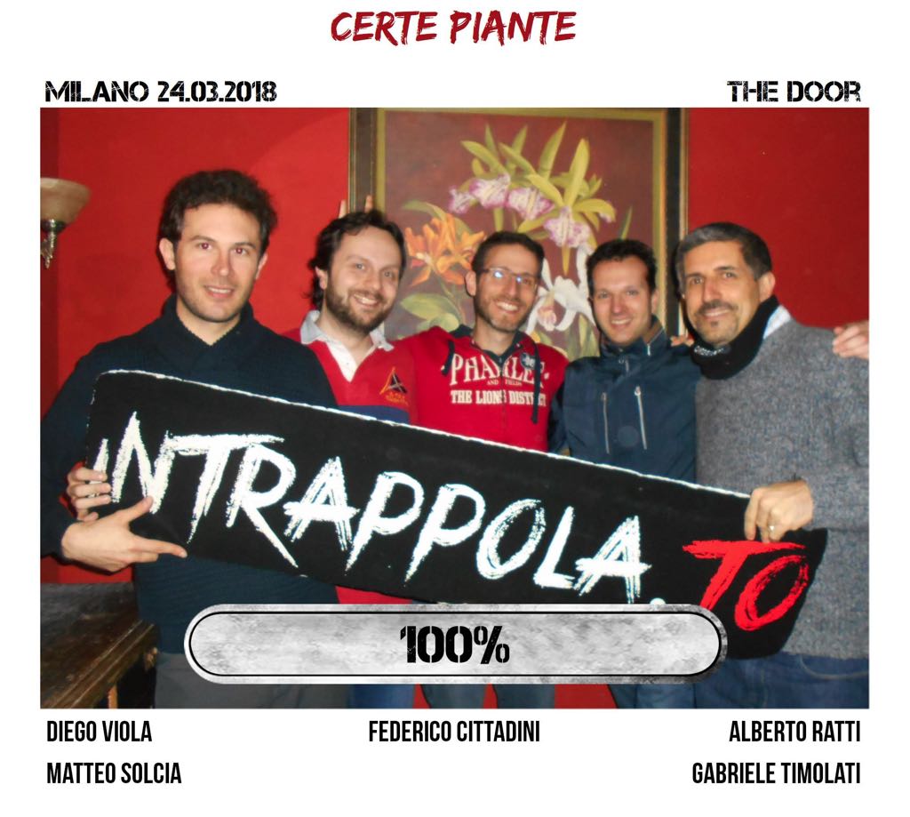 Il gruppo certe piante è fuggito dalla nostra escape room Secretum Venatoris