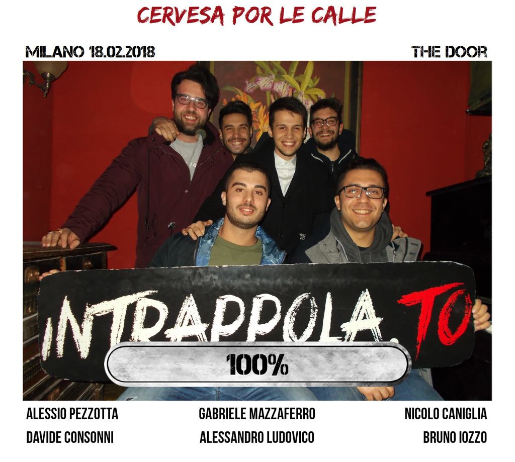Il gruppo cervesa por le calle è fuggito dalla nostra escape room Secretum Venatoris