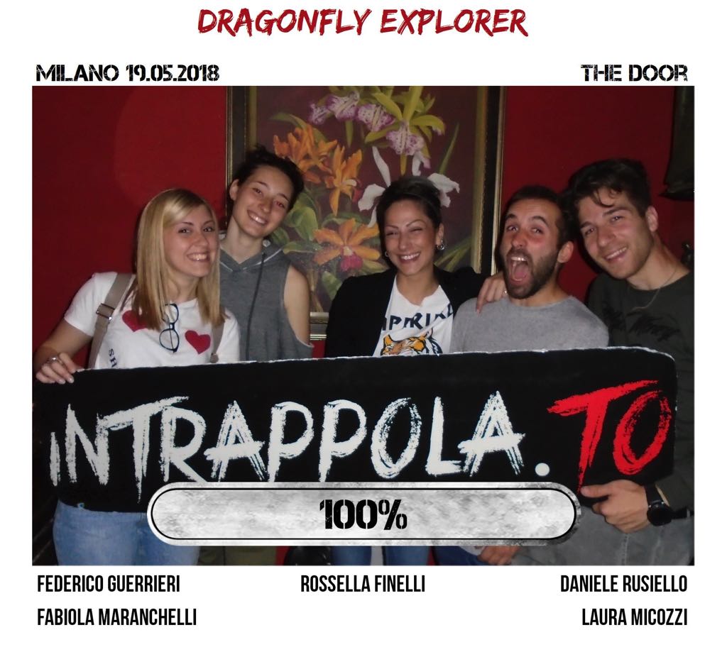 Il gruppo dragonfly explorer è fuggito dalla nostra escape room Secretum Venatoris