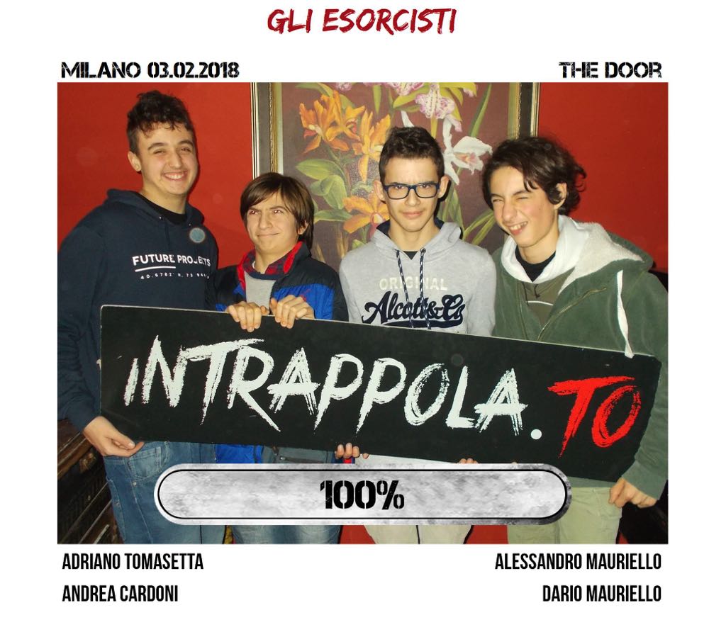Il gruppo gli esorcisti è fuggito dalla nostra escape room Secretum Venatoris