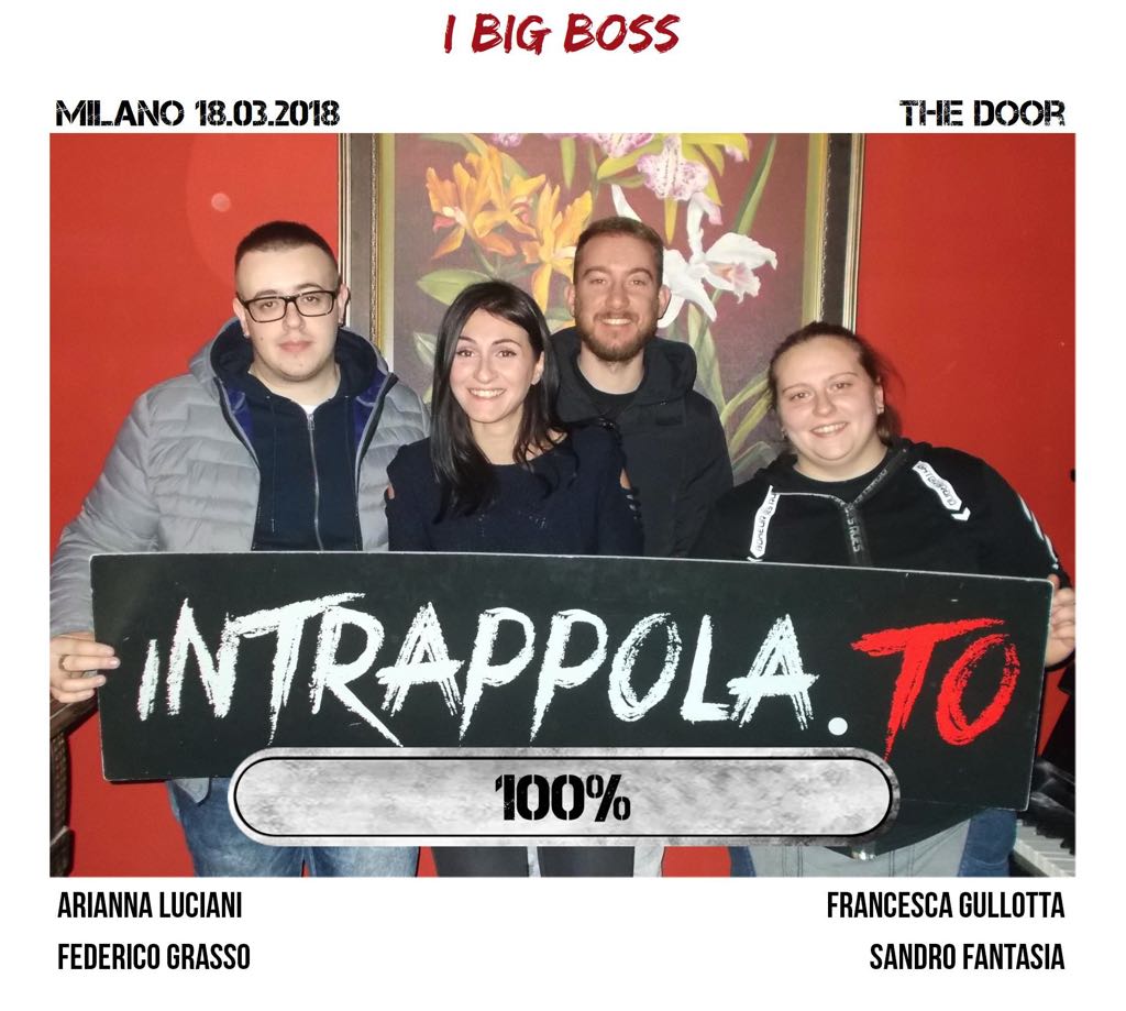 Il gruppo i big boss è fuggito dalla nostra escape room Secretum Venatoris