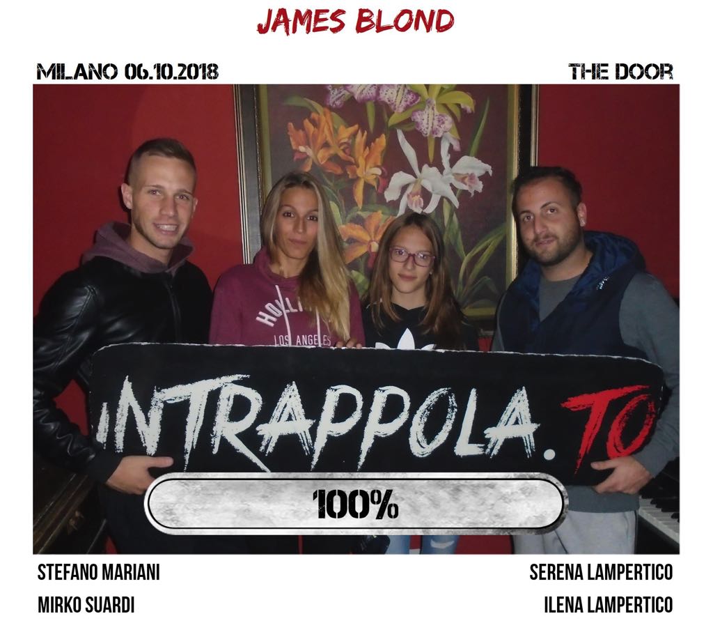 Il gruppo james blond è fuggito dalla nostra escape room Secretum Venatoris