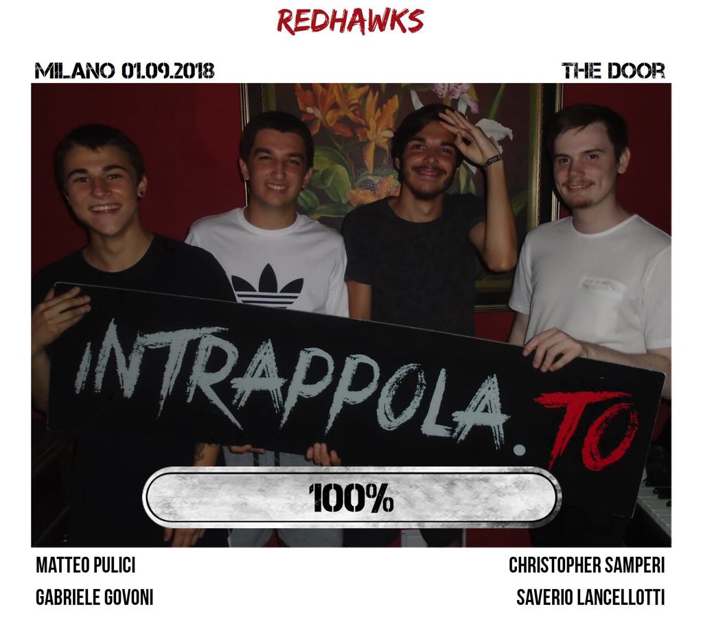 Il gruppo redhawks è fuggito dalla nostra escape room Secretum Venatoris