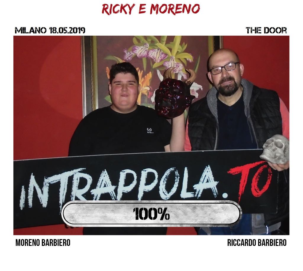 Il gruppo ricky e moreno è fuggito dalla nostra escape room Secretum Venatoris
