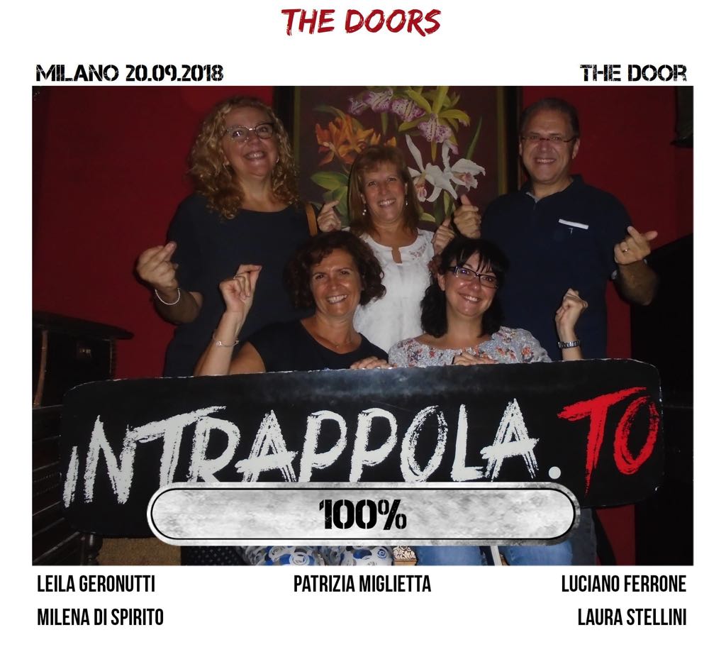 Il gruppo the doors è fuggito dalla nostra escape room Secretum Venatoris