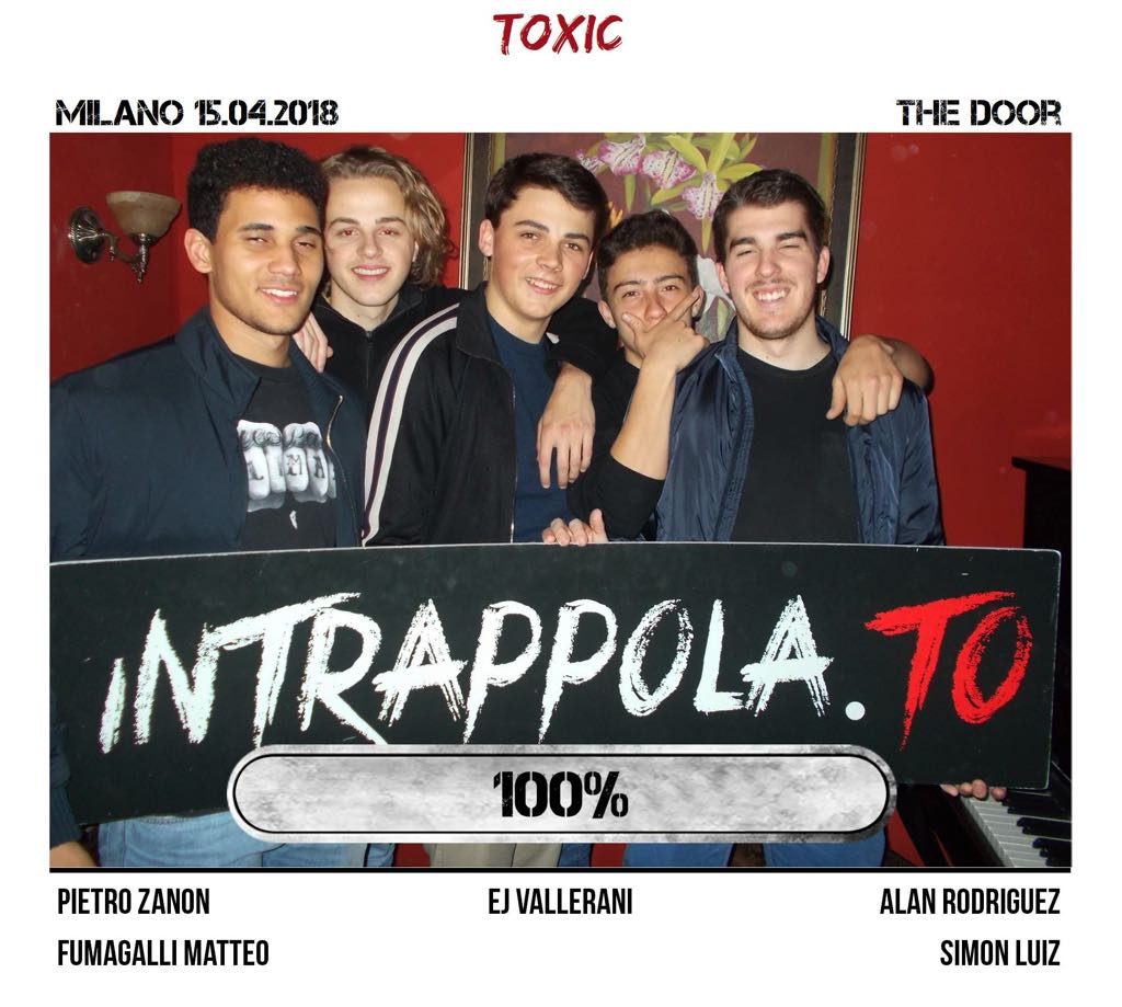 Il gruppo toxic è fuggito dalla nostra escape room Secretum Venatoris
