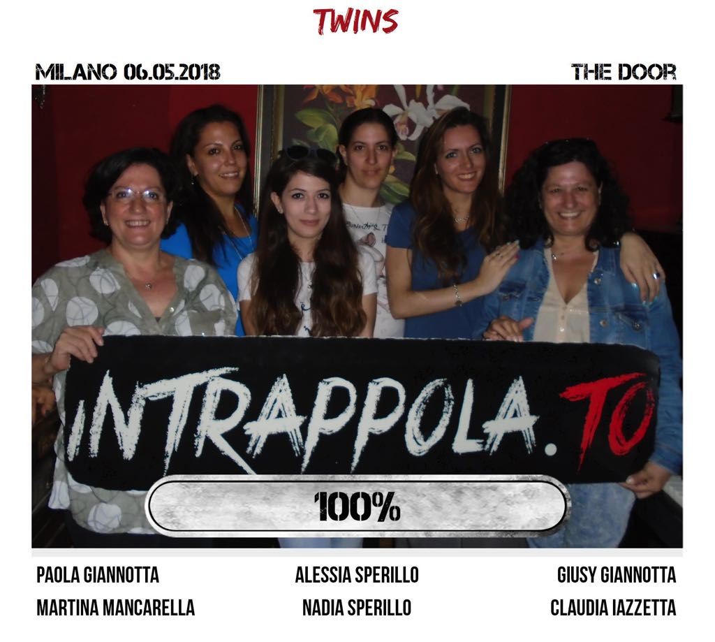 Il gruppo twins è fuggito dalla nostra escape room Secretum Venatoris