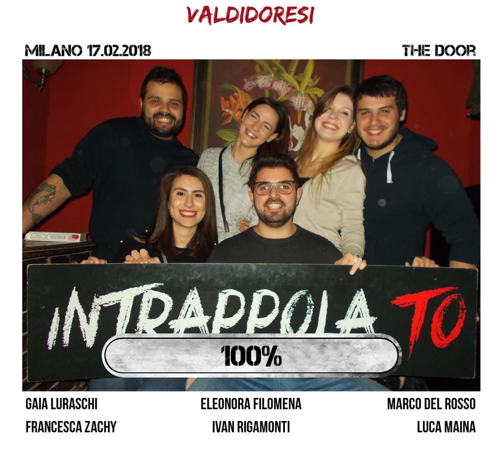 Il gruppo valdidoresi è fuggito dalla nostra escape room Secretum Venatoris