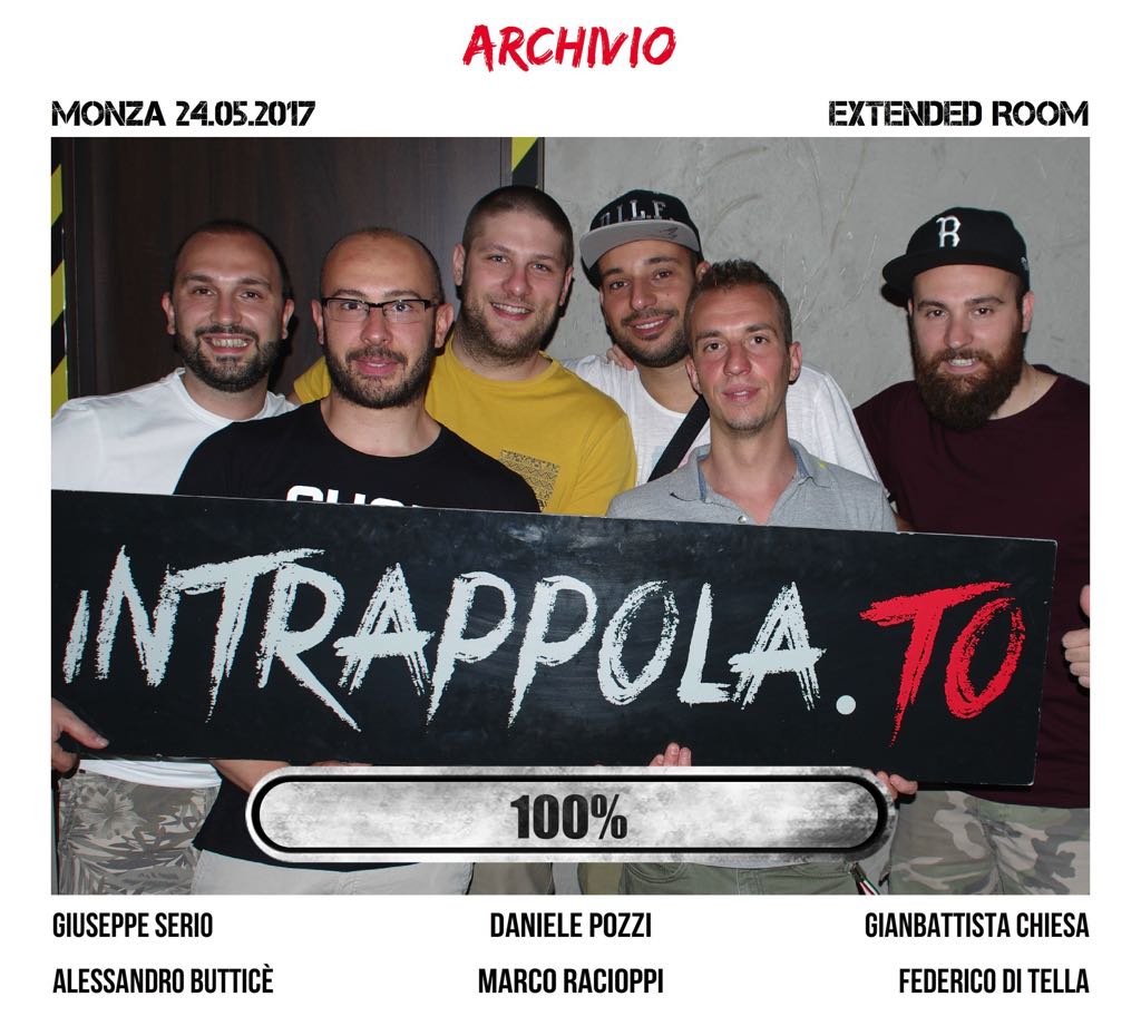Il gruppo Archivio è fuggito dalla nostra escape room Extended Room