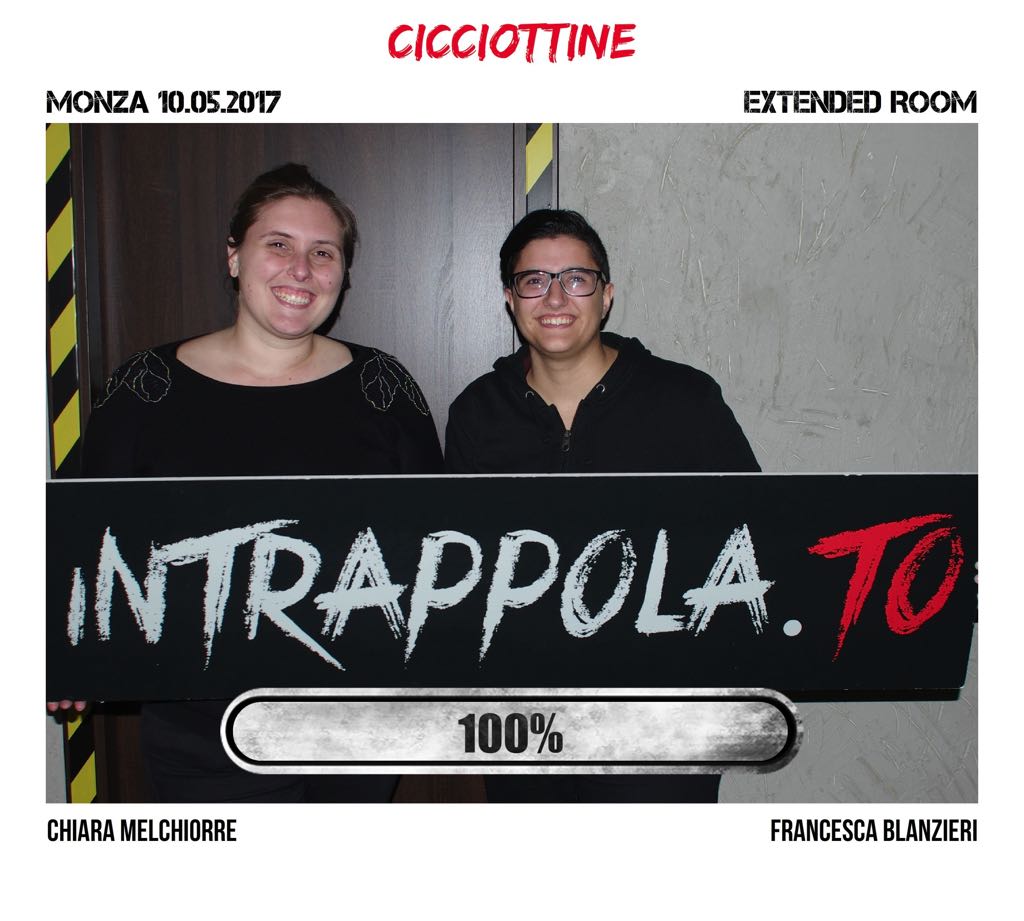 Il gruppo Cicciottine è fuggito dalla nostra escape room Extended Room