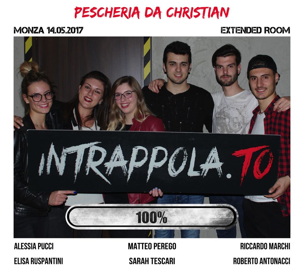 Il gruppo Pescheria da Christian è fuggito dalla nostra escape room Extended Room