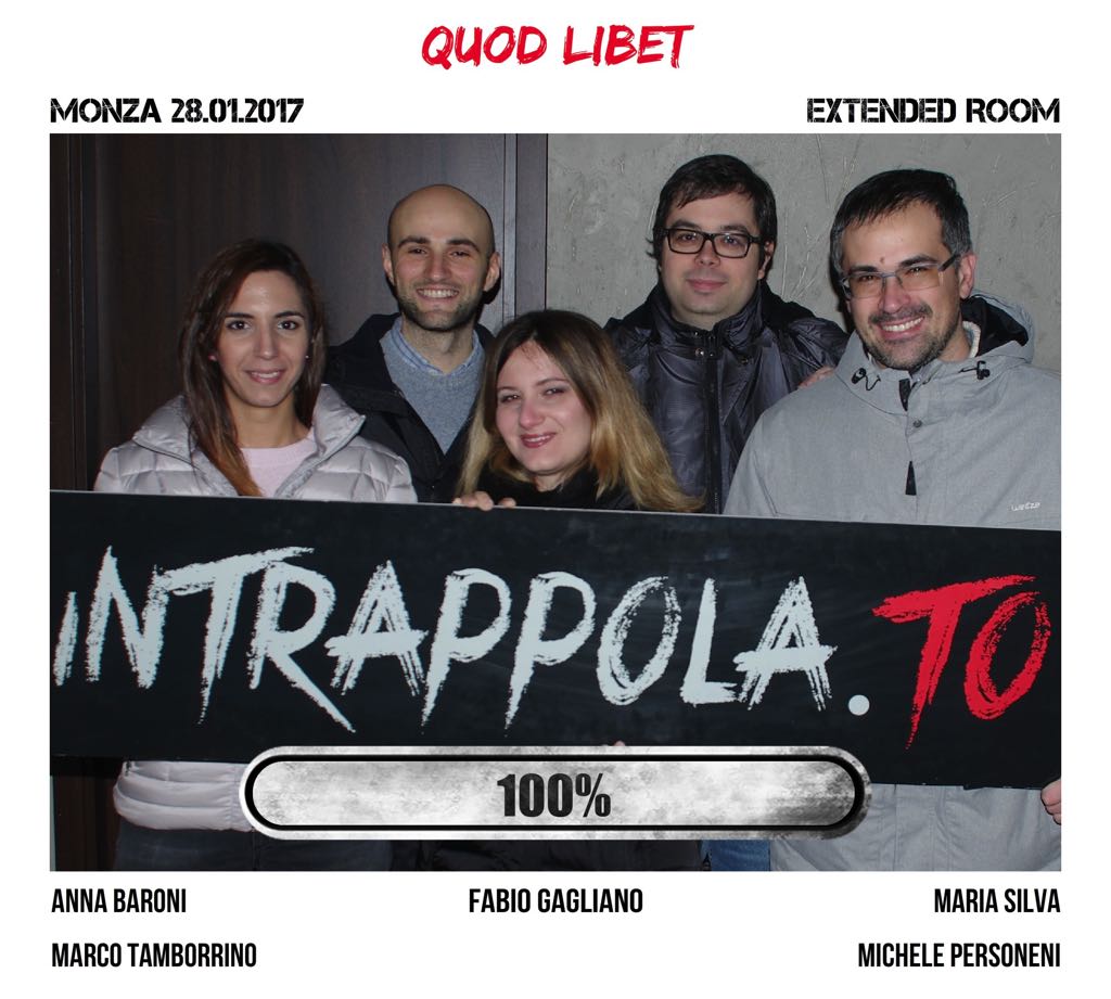 Il gruppo Quod libet è fuggito dalla nostra escape room Extended Room