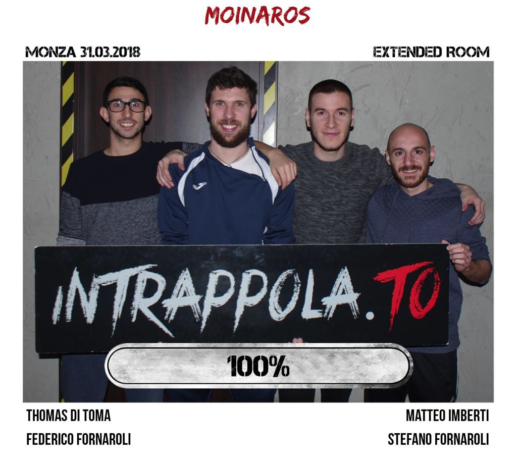 Il gruppo moinaros è fuggito dalla nostra escape room Extended Room