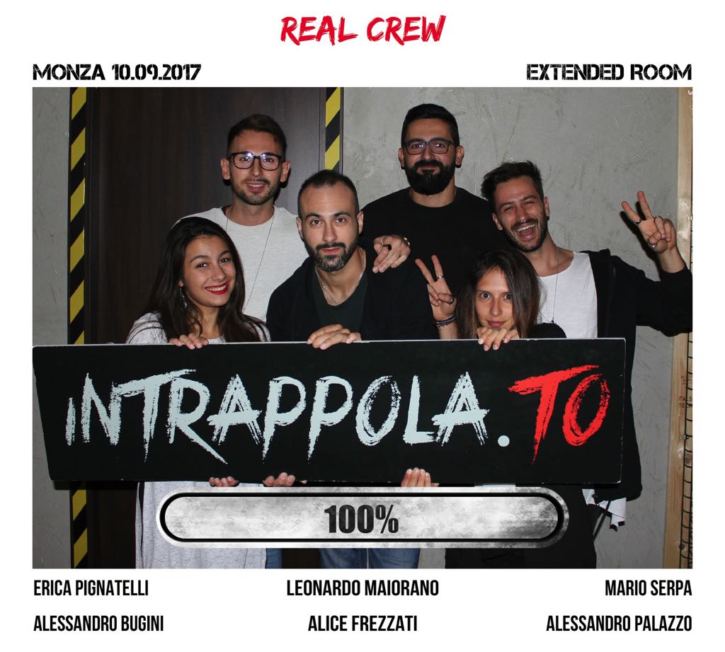 Il gruppo real crew è fuggito dalla nostra escape room Extended Room