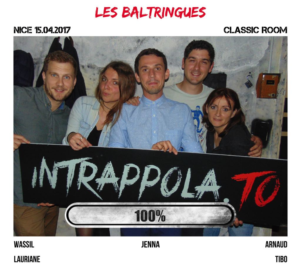 Il gruppo les baltringues è fuggito dalla nostra escape room Classic Room