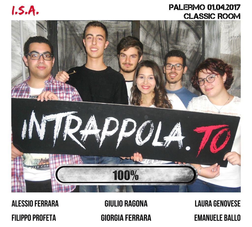 Il gruppo I.S.A. è fuggito dalla nostra escape room Classic Room
