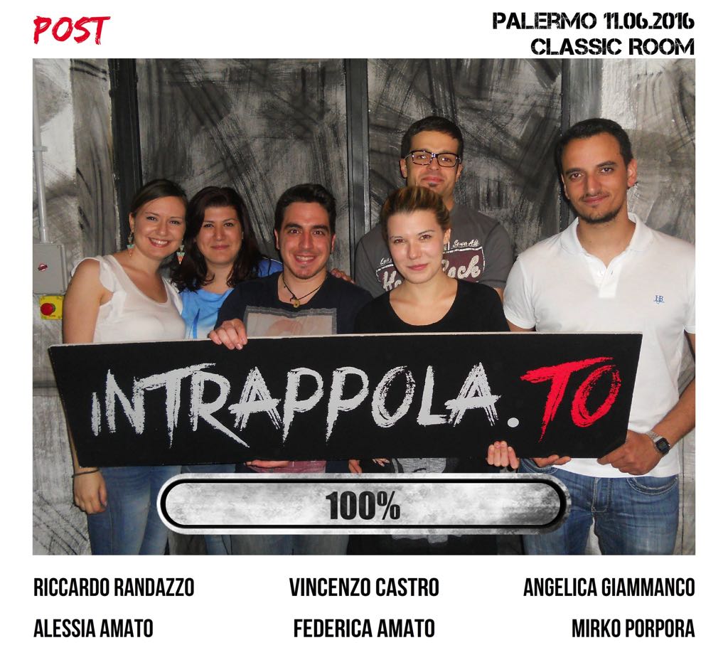 Il gruppo Post è fuggito dalla nostra escape room Classic Room