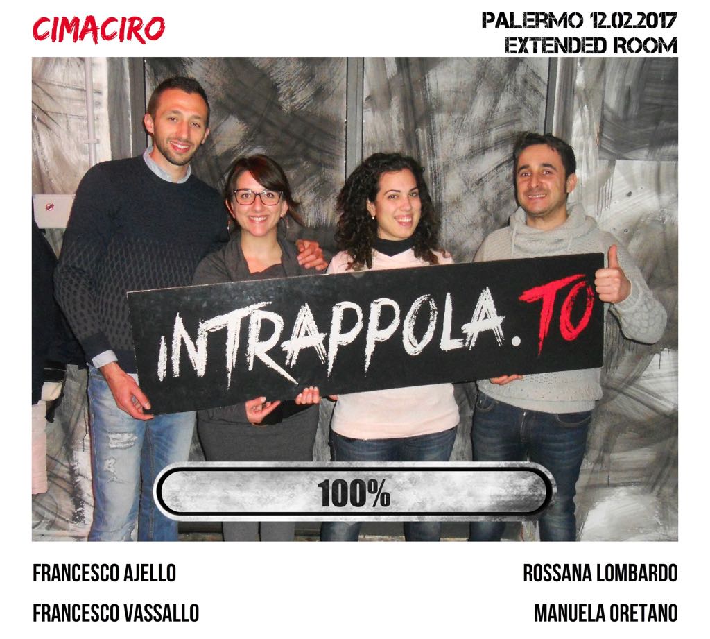 Il gruppo CiMaCiRo è fuggito dalla nostra escape room Extended Room