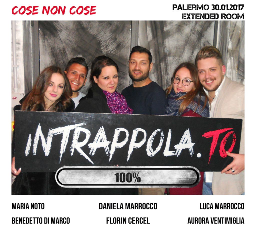 Il gruppo cose non cose è fuggito dalla nostra escape room Extended Room
