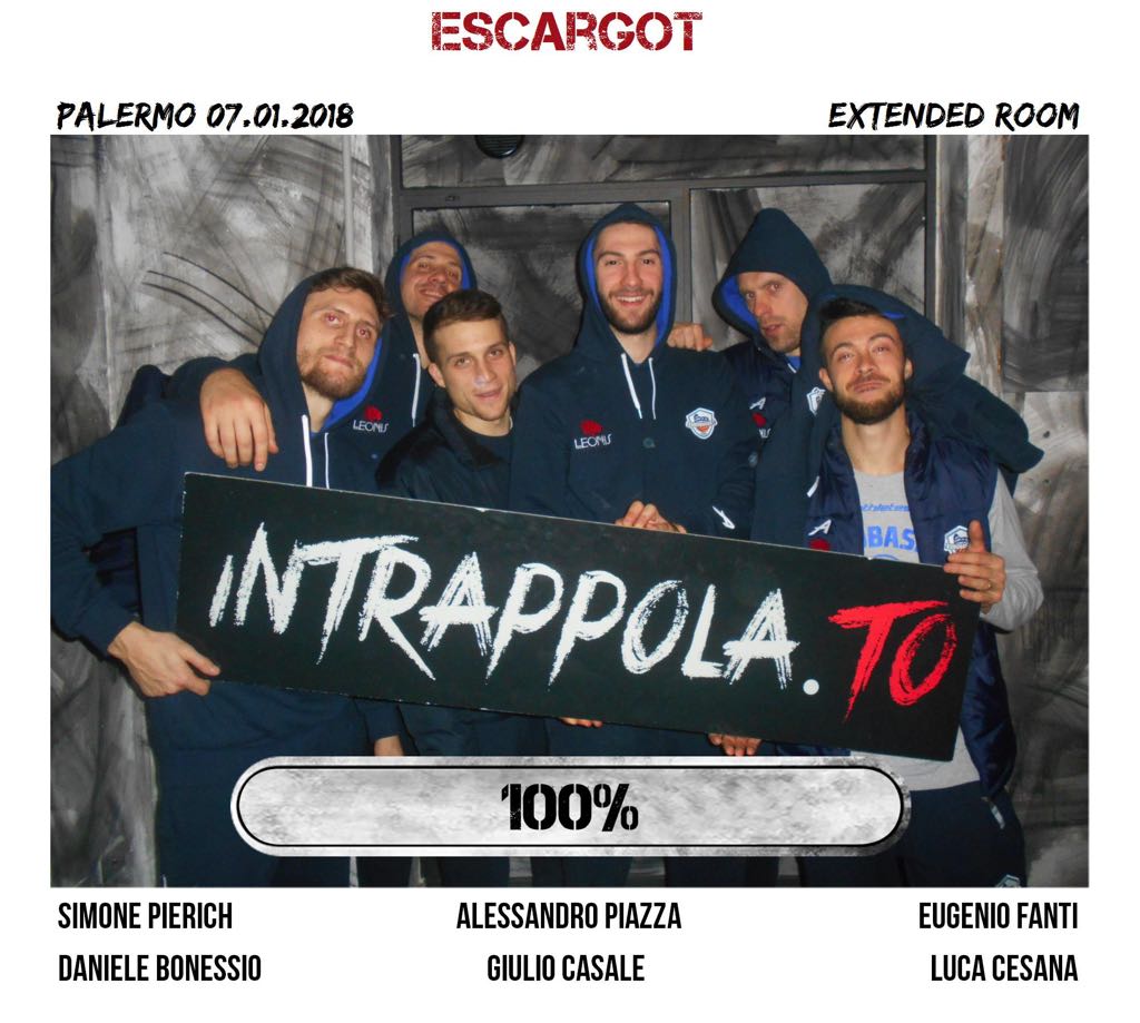 Il gruppo escargot è fuggito dalla nostra escape room Extended Room